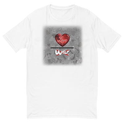 Love over War Unisex Short Sleeve T-shirt | White