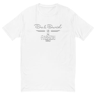 De la David vs The Fashion World Unisex Short Sleeve T-shirt | White