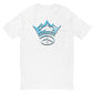 Crowned Unisex Short Sleeve T-shirt | White & Light Blue