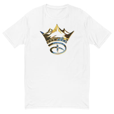 Crowned Unisex Short Sleeve T-shirt | Abstraction Peaks