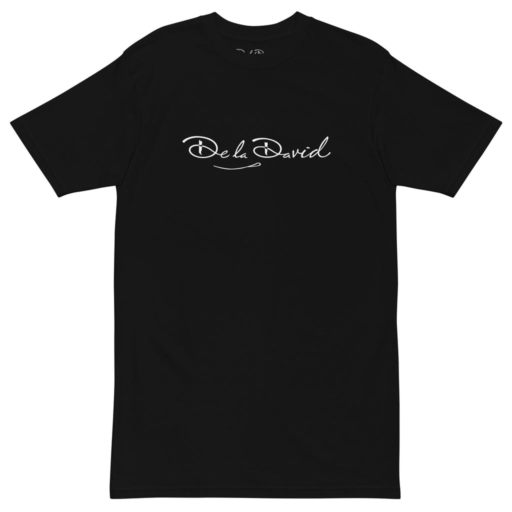 De la David Unisex Oversized Heavyweight Short Sleeve T-shirt | Black