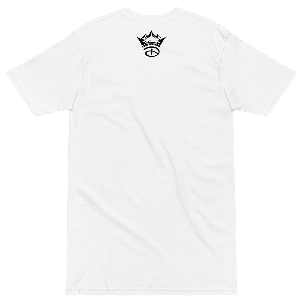Creative Face Unisex Oversized Heavyweight Short Sleeve T-shirt | White