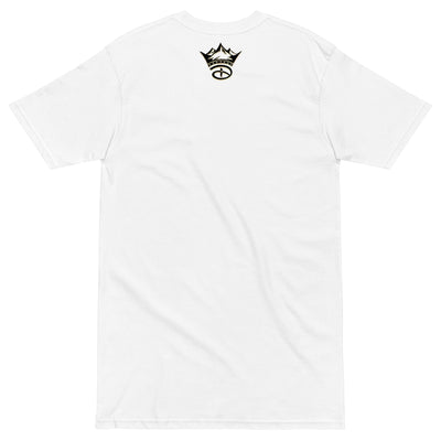 Crowned Perspective: Ocean Eyes Unisex Oversized Heavyweight Short Sleeve T-shirt | White