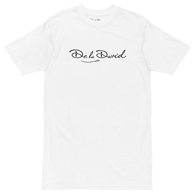 De la David Unisex Oversized Heavyweight Short Sleeve T-shirt | White