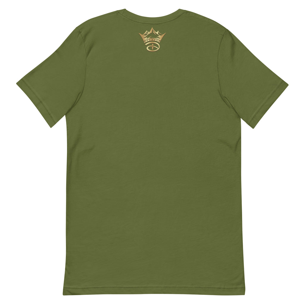 Leverage Is Social Currency Unisex Short Sleeve T-shirt | Olive