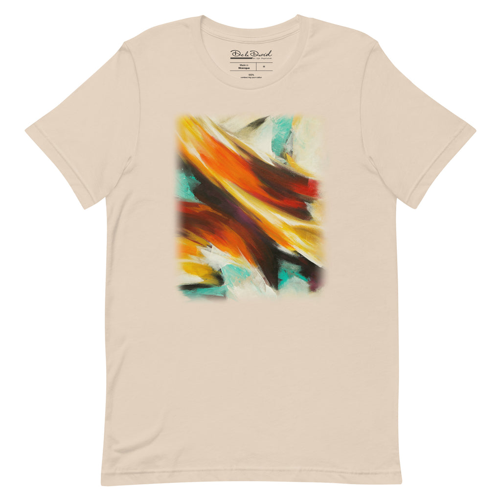 Abstraction of Colors Unisex Short Sleeve T-shirt | Cream