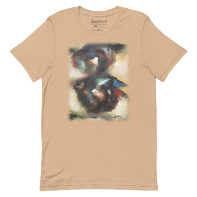 Double Perspective Unisex Short Sleeve T-shirt | Tan