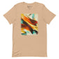 Abstraction of Colors Unisex Short Sleeve T-shirt | Tan