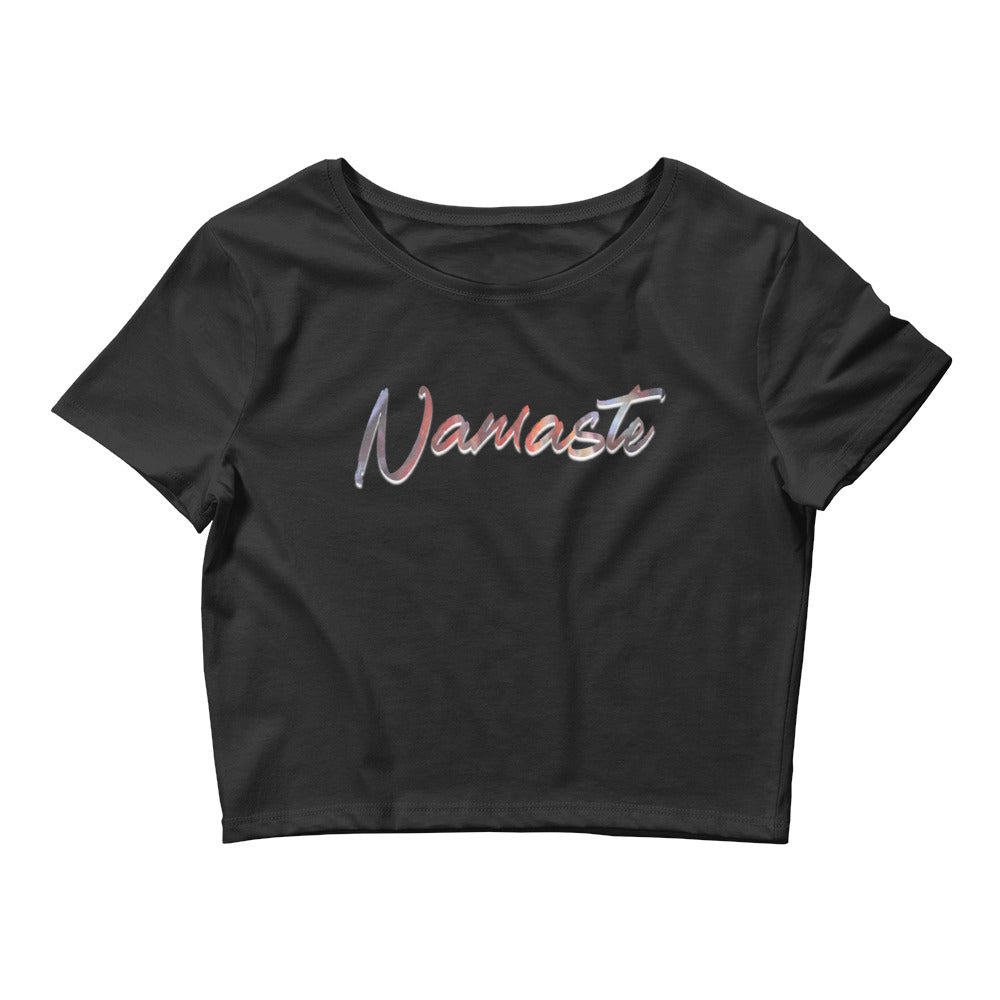 Namaste Women’s Crop Tee | Black