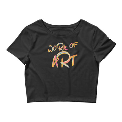 Work of Art Women’s Crop Tee | Black