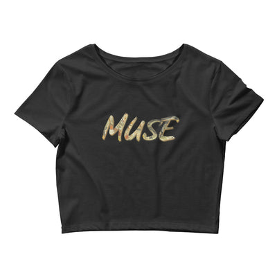 Muse Women’s Crop Tee | Black