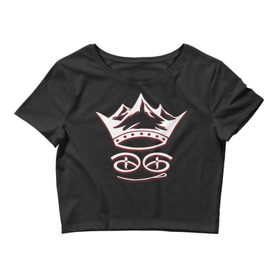 Creativity Is King Women’s Crop Tee | Black