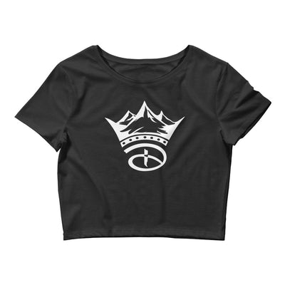 Crowned Women’s Crop Tee | Black