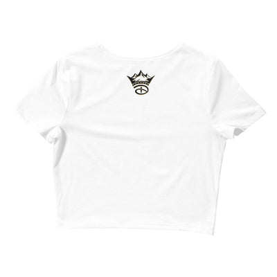 Crushes Hurt Both Ways Women’s Crop Tee | White