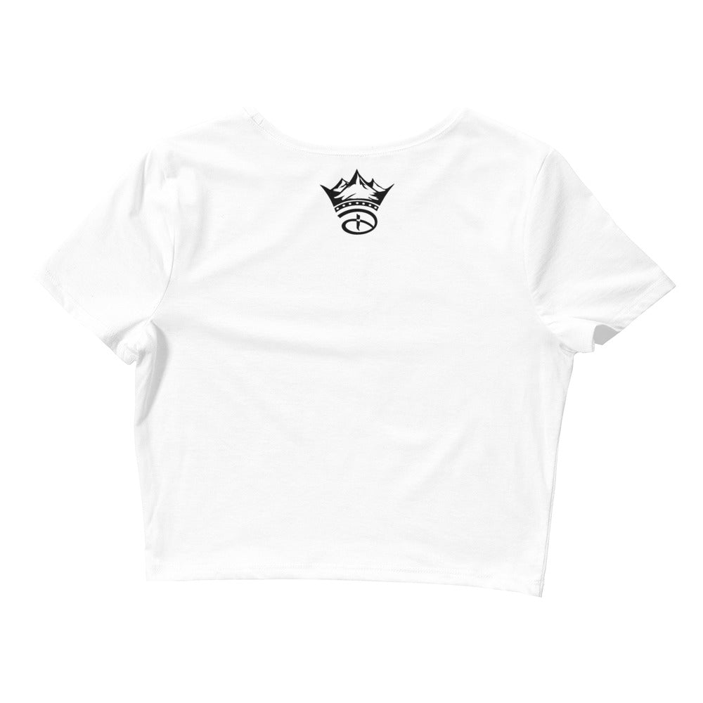 Style Is My Muse Women’s Crop Tee | White