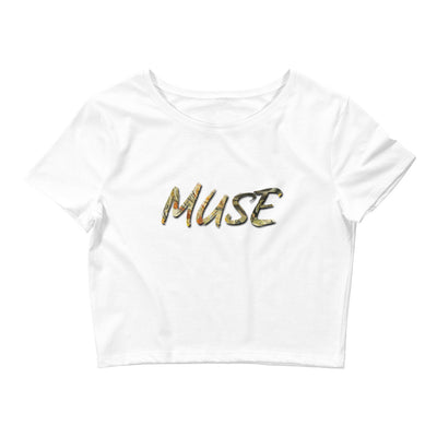 Muse Women’s Crop Tee | White