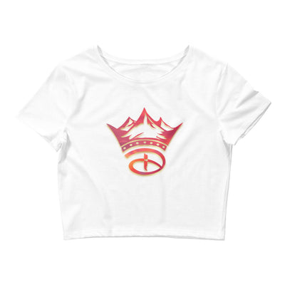 Crowned Women’s Crop Tee | Sunset