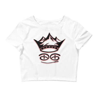 Creativity Is King Women’s Crop Tee | Black